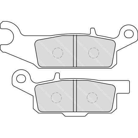 Ferodo - Plaquette de frein Organique Eco-Friction Route AVANT DROIT - R90