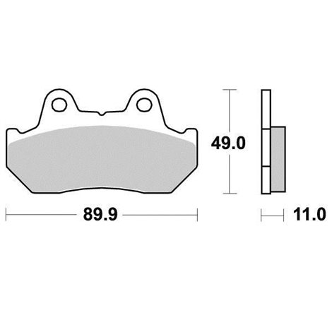 Plaquette de frein Organique Eco-Friction Route - R90