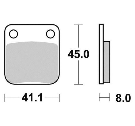 Plaquette de frein Organique Eco-Friction Route - R90