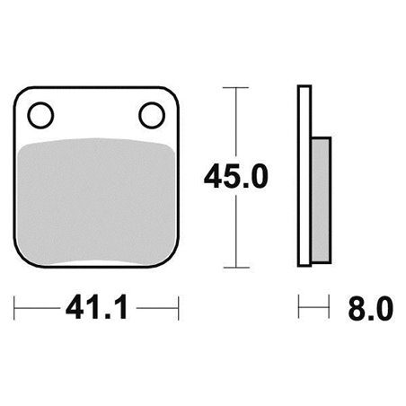 Plaquette de frein Organique Eco-Friction Route - R90