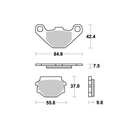 Plaquette de frein Organique Eco-Friction Route - R90