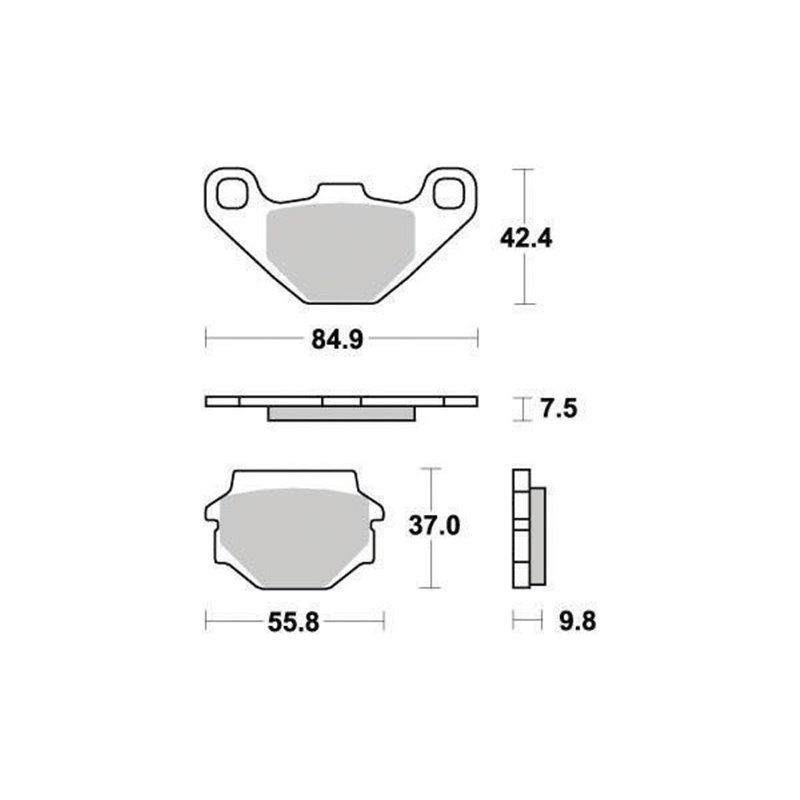 Plaquette de frein Organique Eco-Friction Route - R90