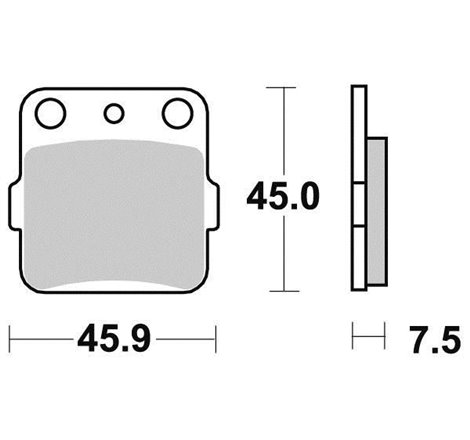 Plaquette de frein Organique Eco-Friction Route - R90