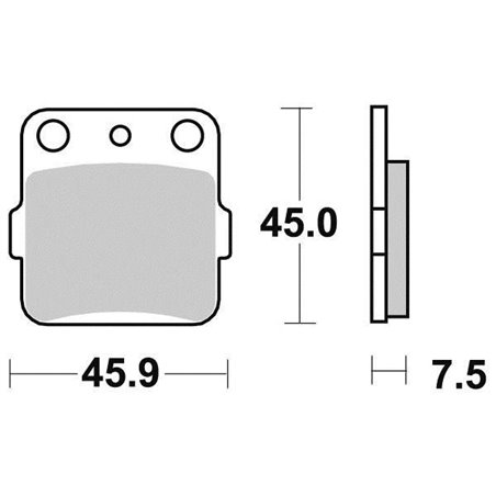 Plaquette de frein Organique Eco-Friction Route - R90