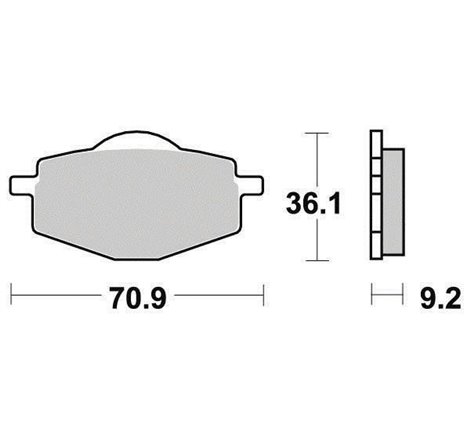 Plaquette de frein Organique Eco-Friction Route - R90