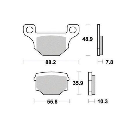 Plaquette de frein Organique Platinum Route/Off Road - R90