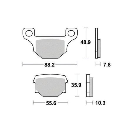 Plaquette de frein Organique Platinum Route/Off Road - R90