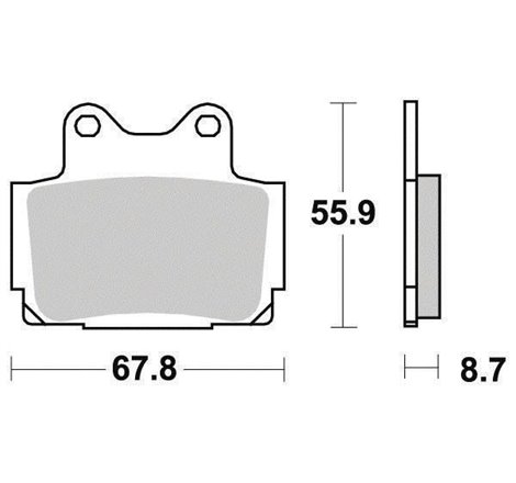 Plaquette de Frein Organique Eco-Friction Route - R90