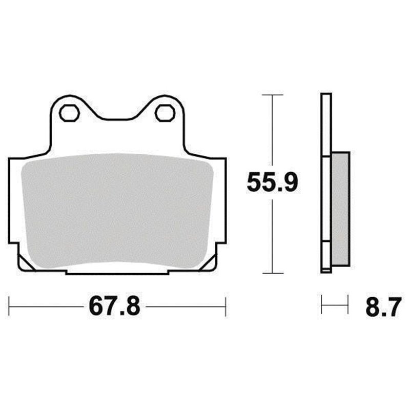 Plaquette de Frein Organique Eco-Friction Route - R90