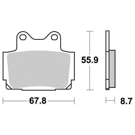 Plaquette de Frein Organique Eco-Friction Route - R90