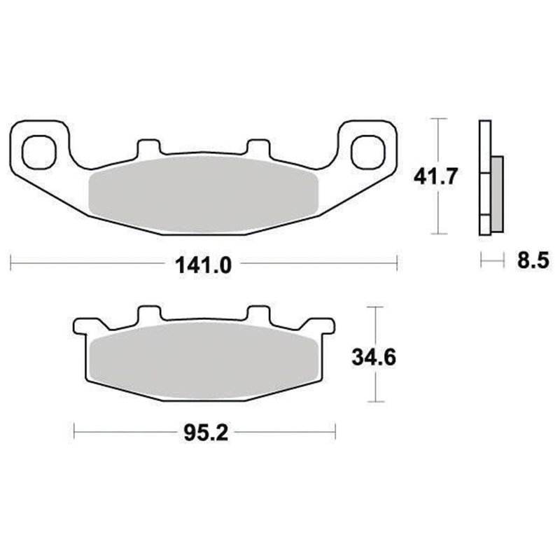 Plaquette de frein Organique Eco-Friction Route - R90