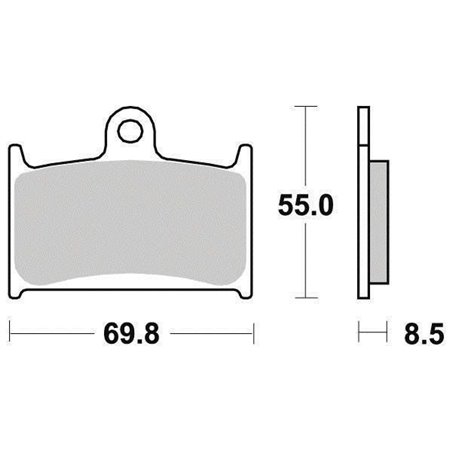 Plaquette de frein Organique Eco-Friction Route - R90