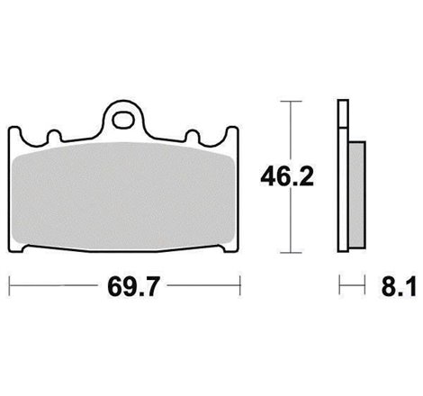 Plaquette de frein Organique Eco-Friction Route - R90