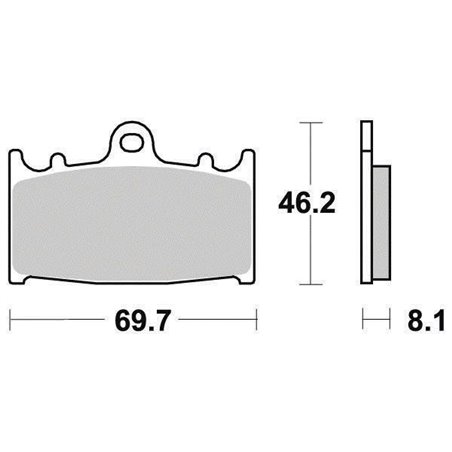 Plaquette de frein Organique Eco-Friction Route - R90