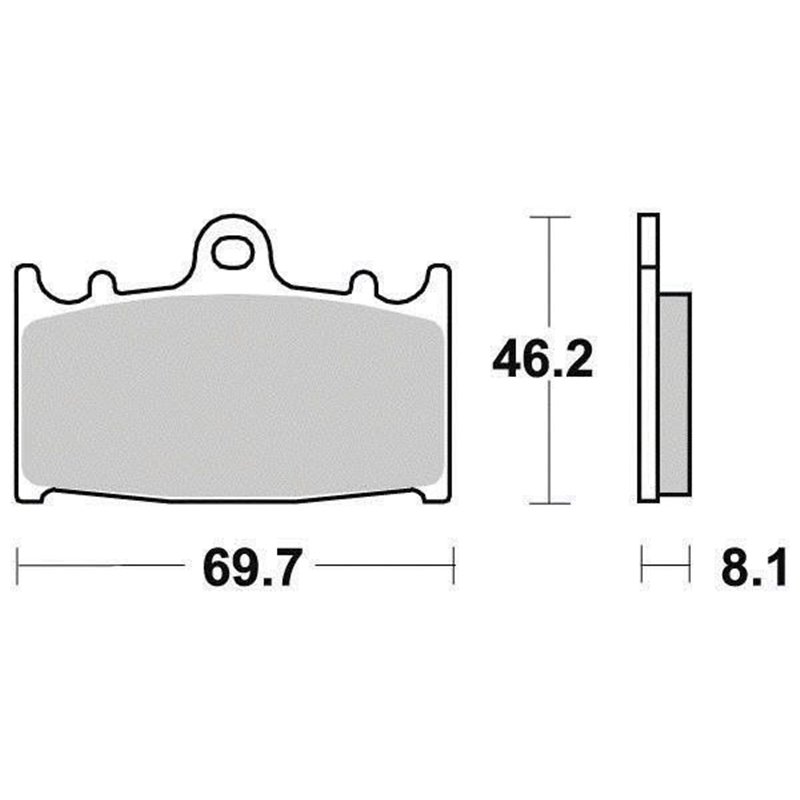 Plaquette de frein Métal Fritté Sinter Grip Road - R90