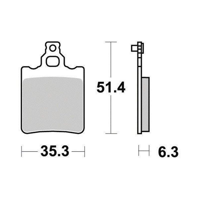 Plaquette de frein Organique Argento Scooter - R90