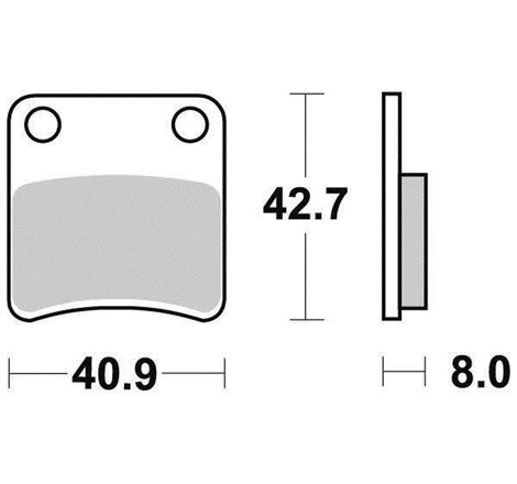 Plaquette de frein Organique Eco-Friction Route - R90