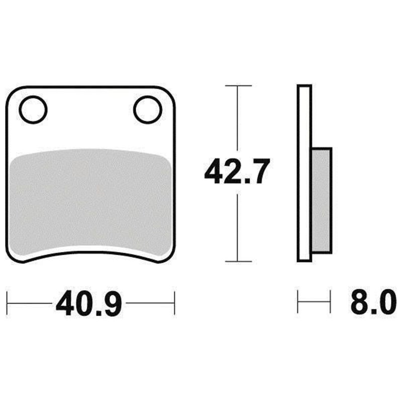 Plaquette de frein Organique Eco-Friction Route - R90