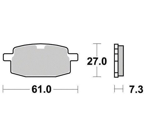 Plaquette de frein Organique Eco-Friction Route - R90