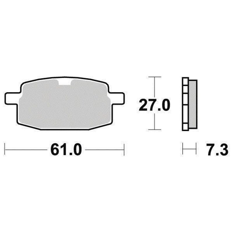 Plaquette de frein Organique Eco-Friction Route - R90