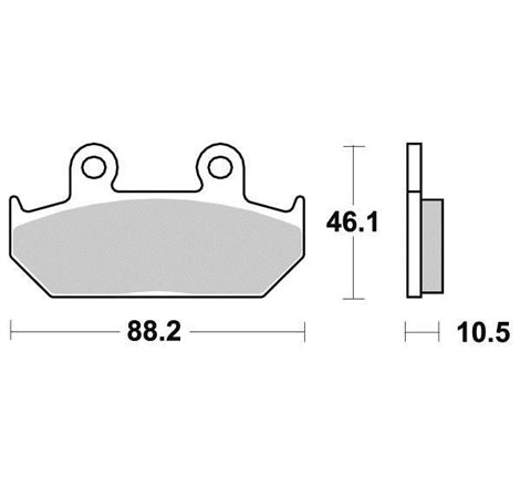 Plaquette de frein Organique Eco-Friction Route - R90