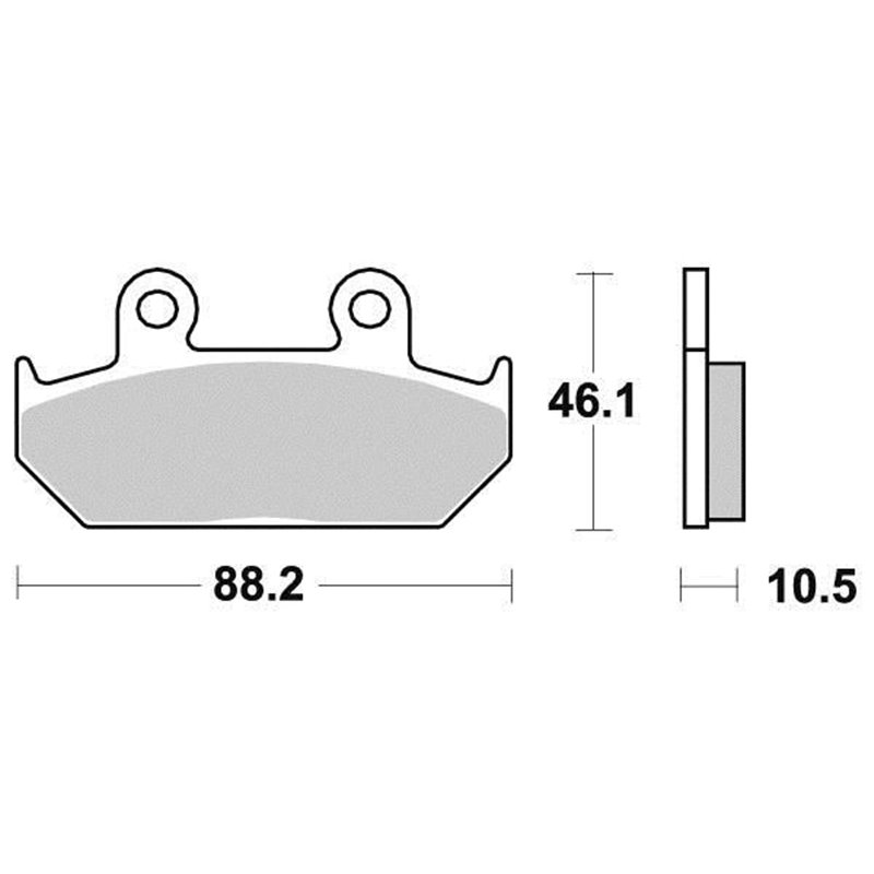 Plaquette de frein Organique Eco-Friction Route - R90