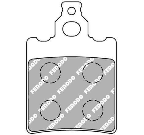 PLAQUETTE FERODO ORGANIQUE ARGENTO SCOOTER - R90