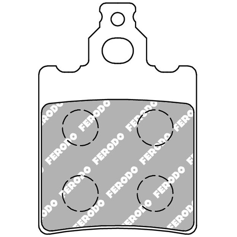 PLAQUETTE FERODO ORGANIQUE ARGENTO SCOOTER - R90