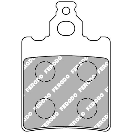 PLAQUETTE FERODO ORGANIQUE ARGENTO SCOOTER - R90