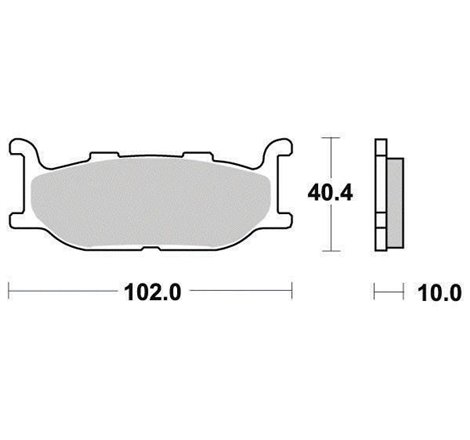 Plaquette de frein Organique Eco-Friction Route - R90