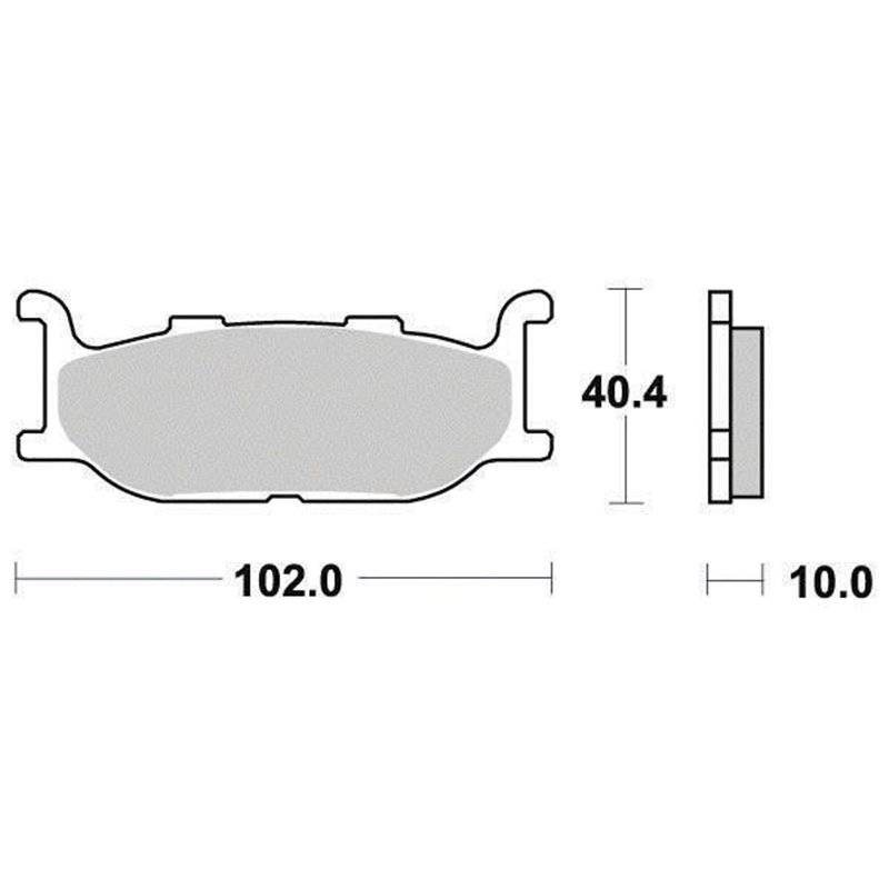 Plaquette de frein Organique Eco-Friction Route - R90