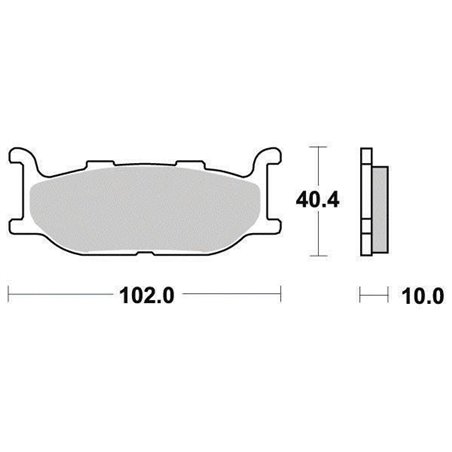 Plaquette de frein Organique Eco-Friction Route - R90