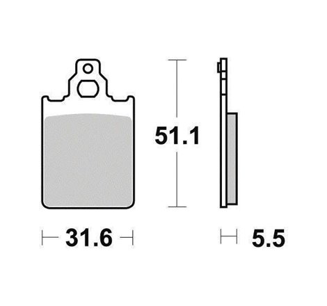 Plaquette de frein Organique Eco-Friction Route - R90