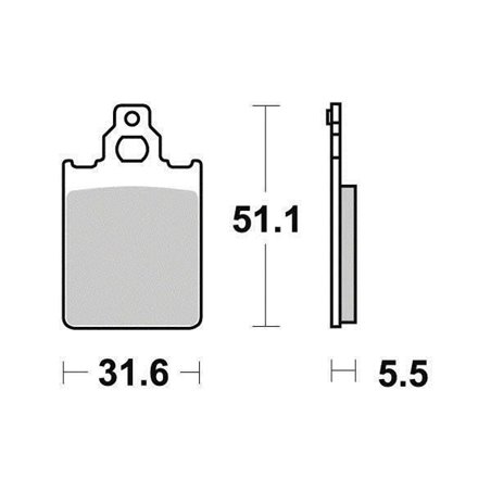 Plaquette de frein Organique Eco-Friction Route - R90