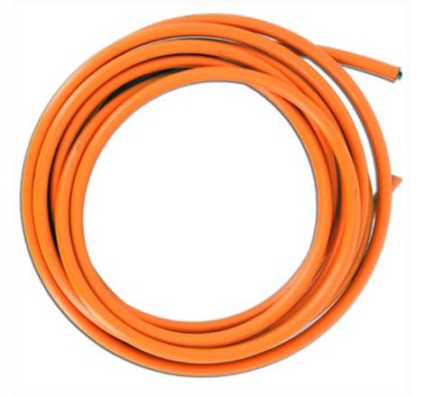 Rouleau de Durite Tressée Inox 5 Mètres Gaine Orange