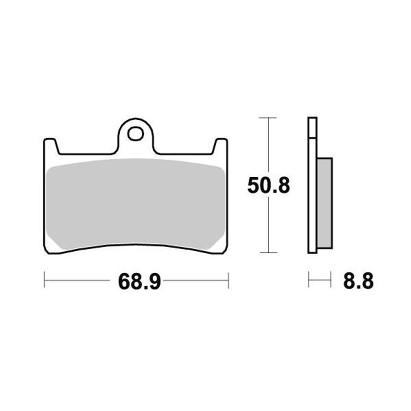 Plaquette de frein PERFTEC Métal Fritté haute performance norme KBA/ABE