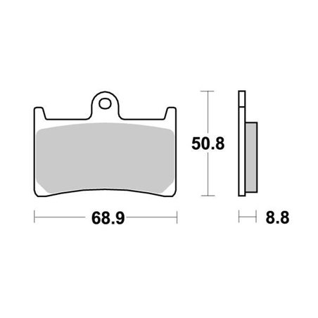 Plaquette de frein PERFTEC Métal Fritté haute performance norme KBA/ABE