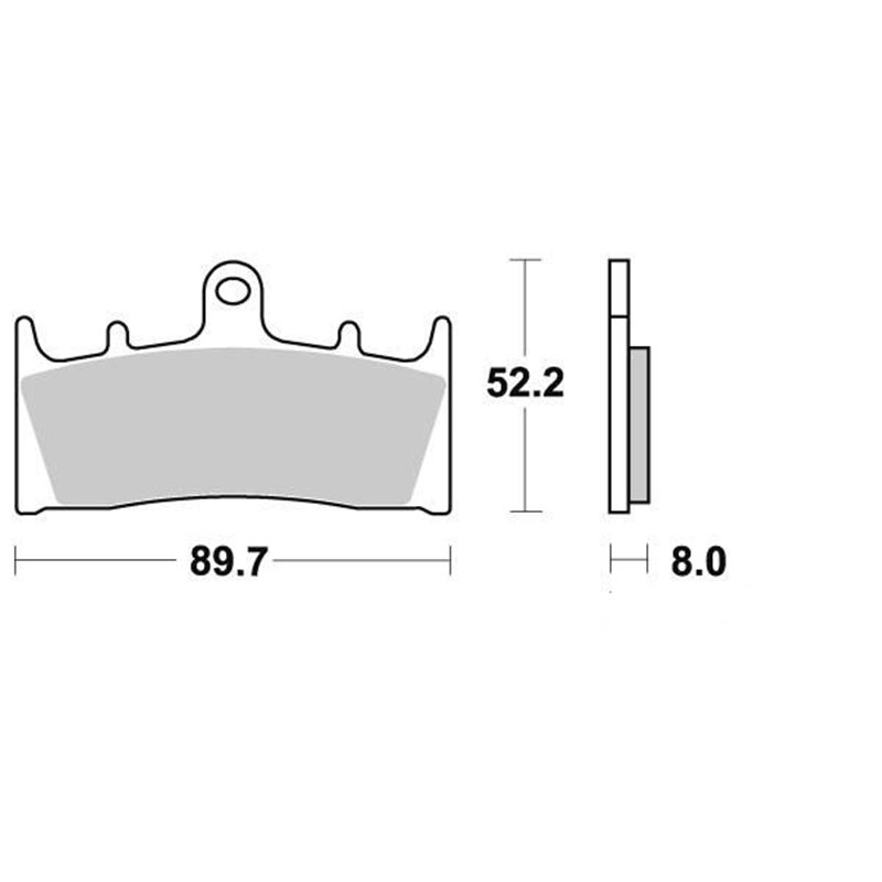 Plaquette de frein PERFTEC Métal Fritté haute performance norme KBA/ABE