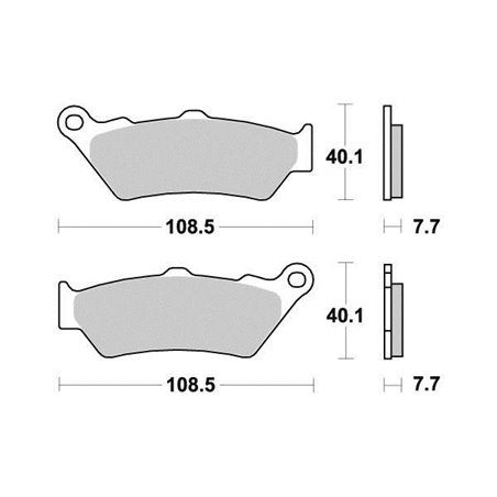 Plaquette de frein PERFTEC Métal Fritté haute performance norme KBA/ABE