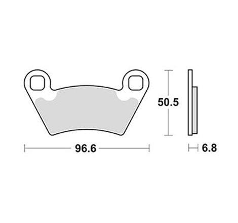 Plaquette de frein Sifam Métal Fritté haute performance norme KBA/ABE