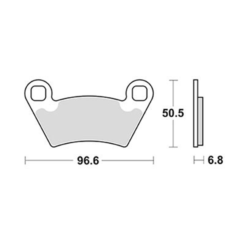 Plaquette de frein Sifam Métal Fritté haute performance norme KBA/ABE