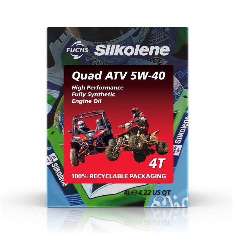 QUAD ATV 5W-40 - Huile moteur 4T 100% synthèse 4L