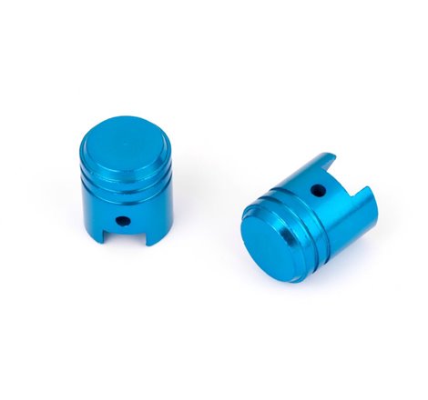 Capuchon de Valve Grand Piston Bleu Vendu par paire