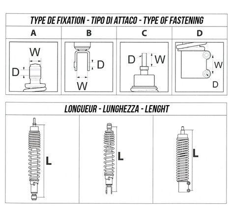 Amortisseur Hydraulique Adaptable Pour Scooter - PIAGGIO LIBERTY