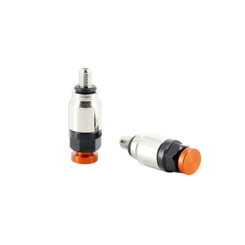 Valves de Pression de Fourche M4 Fourche WP Anodisées Orange
27mm avec filetage
22mm sans filetage