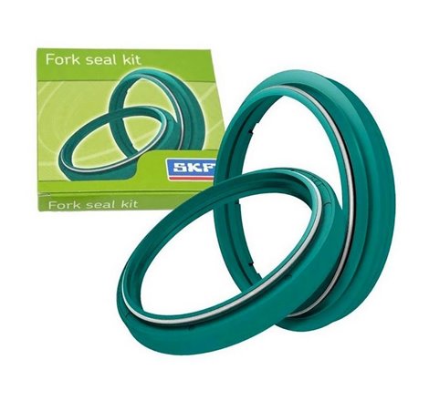 Kit joint spi + cache poussière Haute protection Double Lèvre MARZOCCHI 45 mm ""GREEN COLOR"""