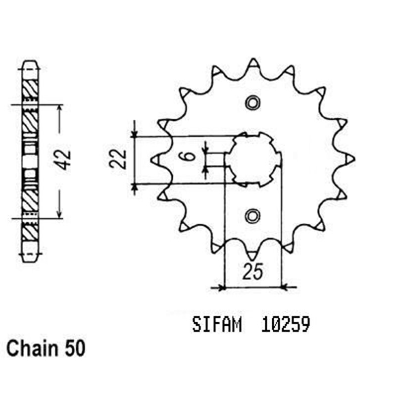 Pignon Cm 400 Tc 1979-1981 - 530 - 16 Dents - Similaire JTF278