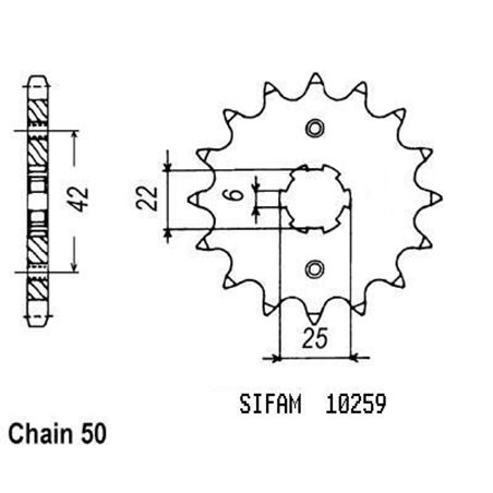 Pignon Cm 400 Tc 1979-1981 - 530 - 16 Dents - Similaire JTF278