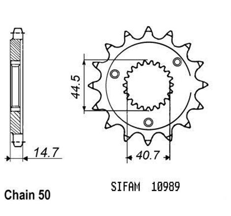 Pignon Harley Xlh 883/1200 Spo - 530 - 21 Dents - Similaire JTF989