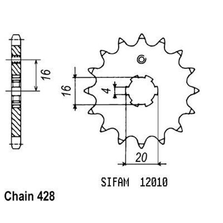 Pignon Dt 80 Lc2 1985-1991 - 428 - 15 Dents - Similaire JTF550